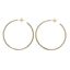 Foto de Pendientes aro de plata baño oro de 4cm x 2mm