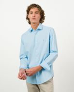 Picture of Camisa sport slim fit en microestructura de algodón azul claro