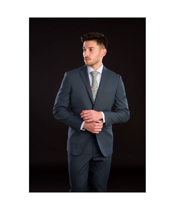 Foto de Traje de vestir Slim Fit verde oscuro