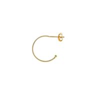 Picture of Pendientes aro suelto de plata baño de oro 20mm