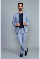 Picture of Americana slim fit microestructura ceslete y dos aberturas en la espalda