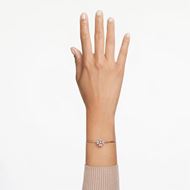 Picture of Pulsera Idyllia Trébol color blanco y baño tono rosa Talla M