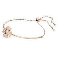Picture of Pulsera Idyllia Trébol color blanco y baño tono rosa Talla M