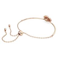 Picture of Pulsera Idyllia Trébol color blanco y baño tono rosa Talla M