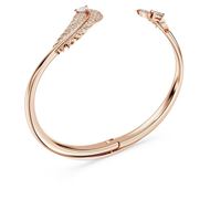 Foto de Brazalete Nice pluma color blanco y baño tono rosa