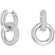 Picture of Pendientes de aro Dextera baño rodio