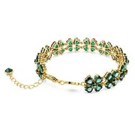 Foto de Pulsera Idyllia Clover verde con baño tono oro