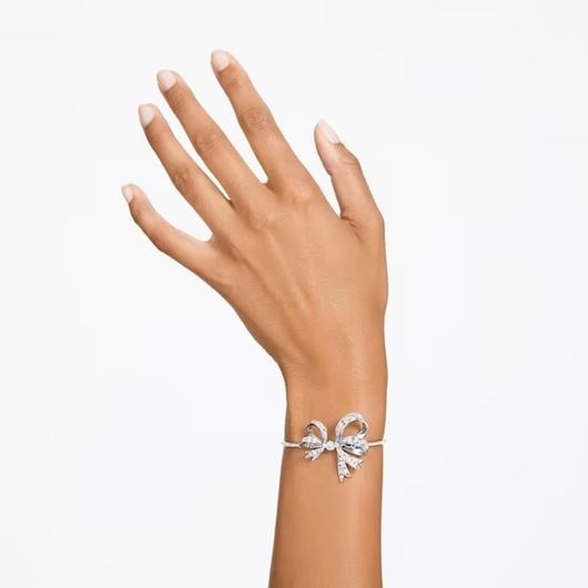 Foto de Pulsera Volta lazo color blanco y baño rodio