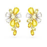 Foto de Pendientes Gema color amarillo y baño tono oro