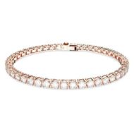 Foto de Pulsera Matrix estilo riviere talla M y baño tono rosa