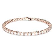 Foto de Pulsera Matrix estilo riviere talla M y baño tono rosa