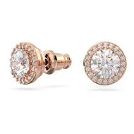 Foto de Pendientes Constella color blanco y baño tono rosa