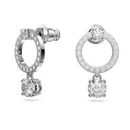 Picture of Pendientes de aro Attract color blanco y baño rodio