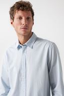 Picture of Camisa textura azul claro lisa