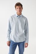 Picture of Camisa textura azul claro lisa