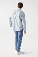Picture of Camisa textura azul claro lisa