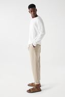 Picture of Jersey de punto fino blanco perlado