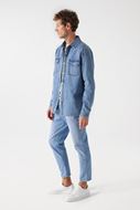 Foto de Sobrecamisa denim lavado regular fit
