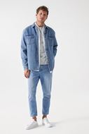 Foto de Sobrecamisa denim lavado regular fit