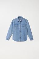 Foto de Sobrecamisa denim lavado regular fit