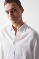 Picture of Camisa lino y algodón blanca