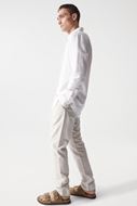 Picture of Camisa lino y algodón blanca