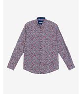 Foto de Camisa paisley burdeos y azul marino