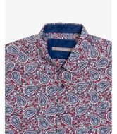 Foto de Camisa paisley burdeos y azul marino