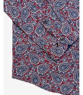 Foto de Camisa paisley burdeos y azul marino