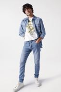 Foto de Pantalón vaquero S-Resist azul claro Slim fit