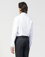 Foto de Camisa de vestir blanca/azul micropunto