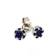 Foto de Pendientes de oro blanco y zafiros 0,52ct