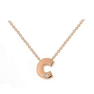 Picture of Collar Letra C  1 brillante 0,005 CT