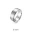 Foto de Anillo de acero 8mm banda mate