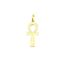 Foto de Cruz de la vida plana en oro amarillo 18kt 22x9,50mm