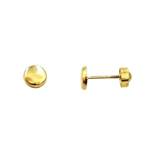 Foto de Pendientes botoncitos de bebé en oro amarillo 18kt
