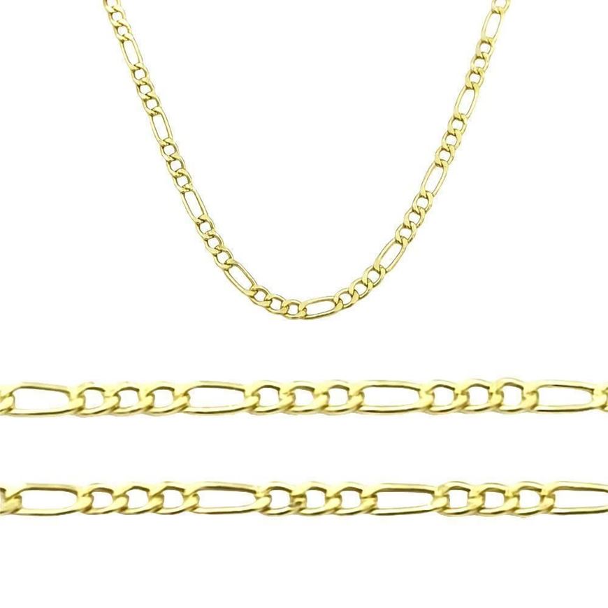 Foto de Cadena programada 3x1 en oro amarillo 18kt, grosor 2mm, longitud 50cm