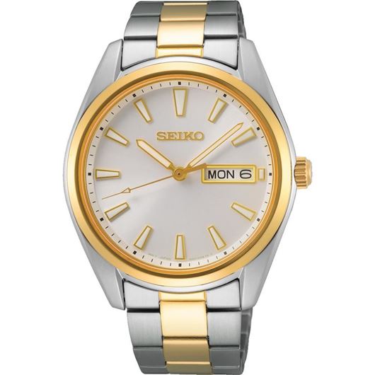 Foto de Reloj Seiko Neo Classic doble calendario bicolor