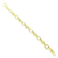 Foto de Pulsera de oro amarillo 18kt eslabones estriados y pulidos