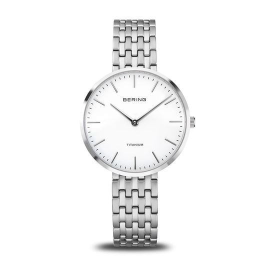 Foto de Reloj Titanium mujer plateado y esfera blanca