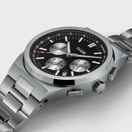 Foto de Reloj Vigoureux Chrono en acero plateado y negro