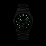 Foto de Reloj Vigoureux Chrono en acero plateado y negro