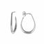 Foto de Pendientes Hoops aro ovalado de plata baño rodio