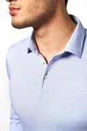 Foto de Polo Kent Desoto manga larga color azul celeste