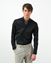 Foto de Camisa negra Extraslim fit en popelín de algodón elástico
