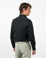 Foto de Camisa negra Extraslim fit en popelín de algodón elástico