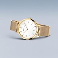 Foto de Reloj Bering Classic dorado esfera blanca 29mm