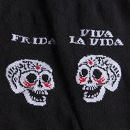 Foto de Calcetines Invisibles Frida Viva La Vida negro M