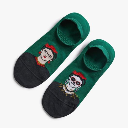 Picture of Calcetines Invisibles Frida Catrina verde L