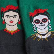 Foto de Calcetines Invisibles Frida Catrina verde L